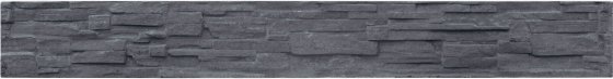 Betonová deska soklová 250 cm - štípaný kámen - grafit/antracit